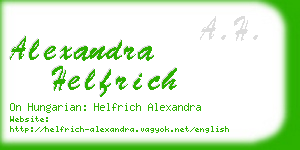 alexandra helfrich business card